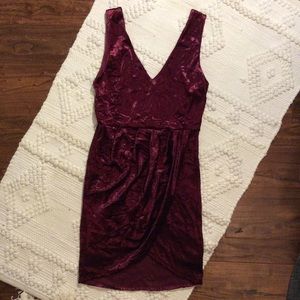 Boutique Velvet Wrap Dress